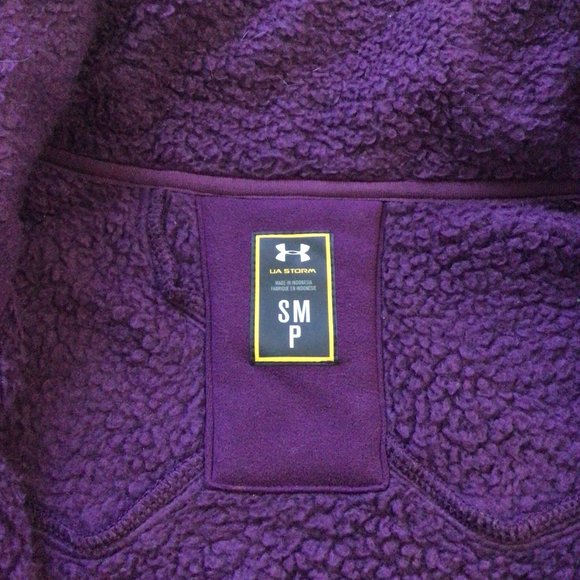 Under Armour Storm Purple Fleece Size Small - Picture 2 of 2